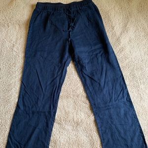 Navy Blue Pajama Bottoms